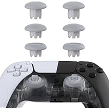 eXtremeRate Edge Sticks Swappable Thumbsticks for PS5 Controller, New Hope Gray Replacement Interchangeable Analog Stick Joystick for PS4 Controllers Universal