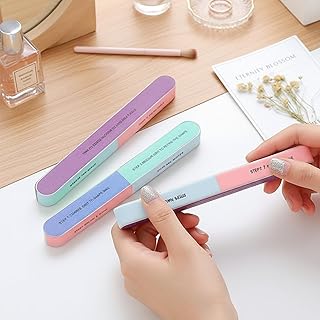 Premium Multi-Sided Nail Buffer Sponge File for Perfect Nail Art and Polishing, Gentle on Nails, Professional Manicure Tool for Smoothing