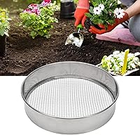 Vista 6 de Juego de tamiz de acero inoxidable para macetas de jardín, 12 pulgadas de diámetro, con 5 tamaños de malla de filtro 3,6,9,10,12 in y pala