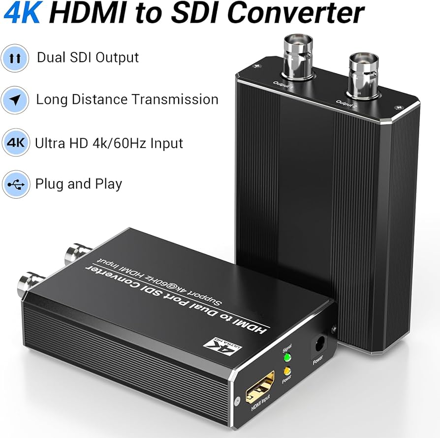 Amazon.com: MISOTT 4K/60Hz HDMI to SDI Converter, Support Dual