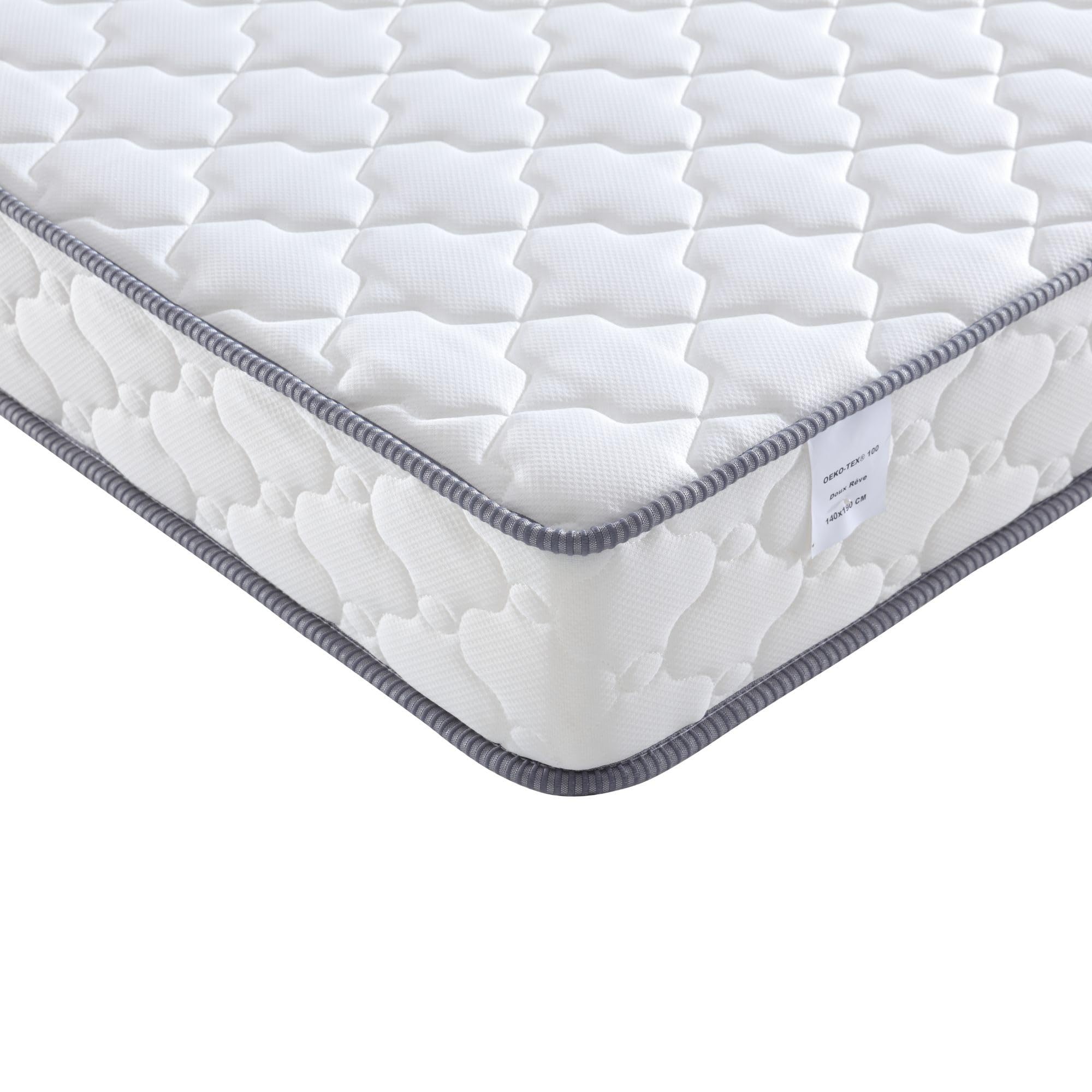 Doux rêve 140x190 Matelas Densité 30 Kg/m3 - Hauteur 18 CM - Soutien Ferme (140_x_190_cm)