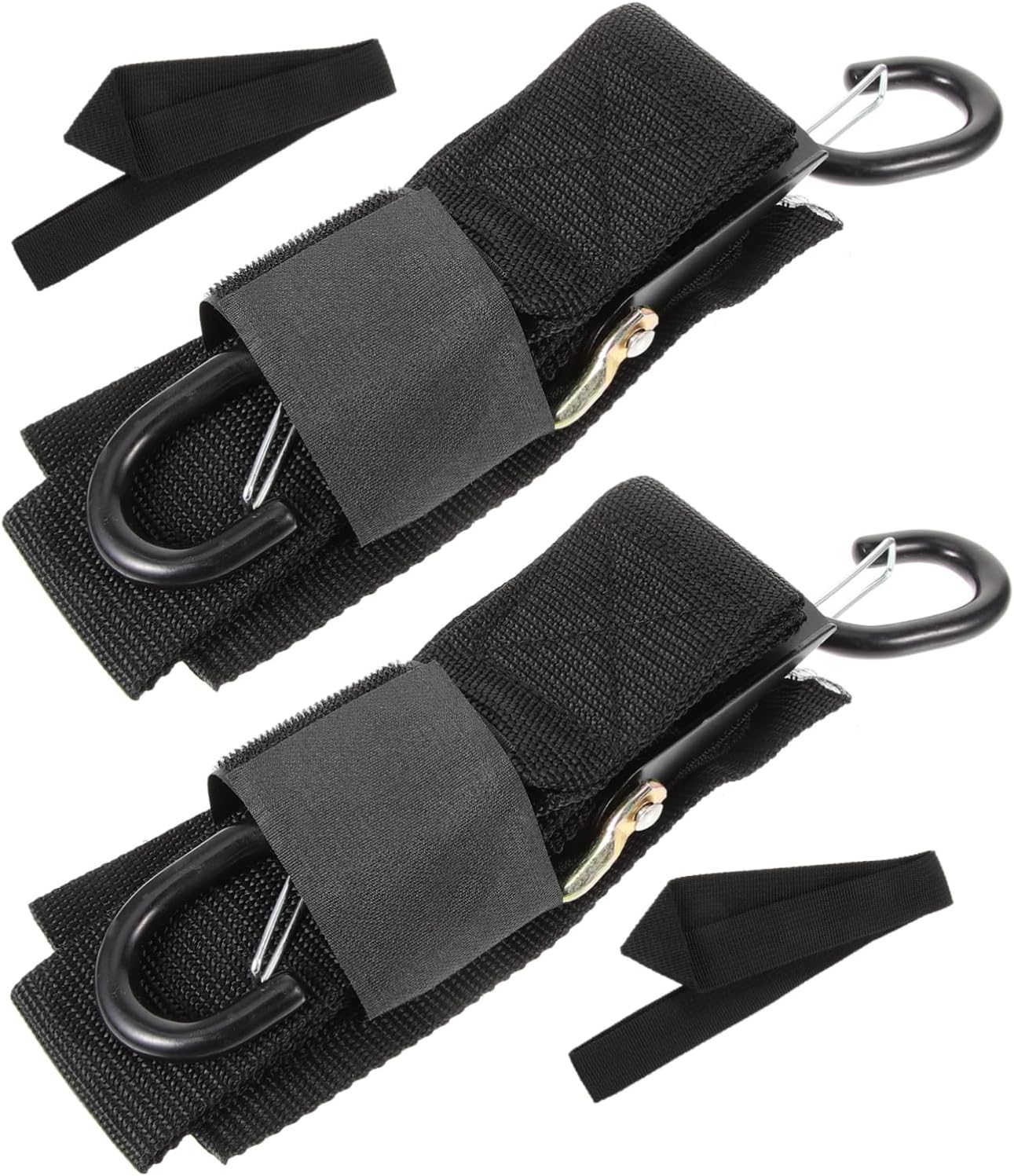 2sets Boat Tie Down Straps for Kayaks and Trailers and Non- Design Safety Buckle Easy to Store and Use Transom Straps for Secure Transport