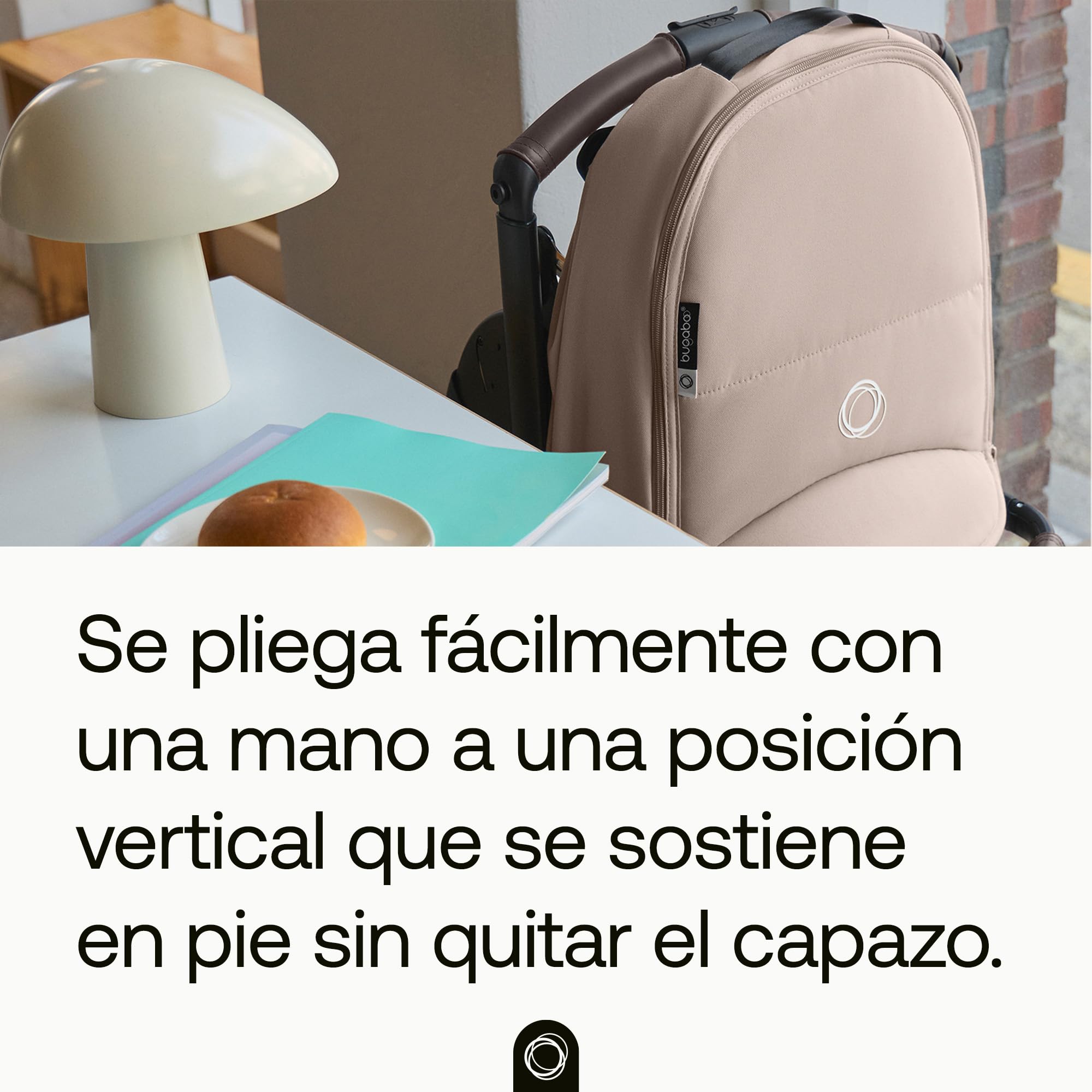Bugaboo Capazo Dragonfly, con Colchón Ventilado y Protector, Plegado fácil con una Mano con capazo o Silla, Compatible con el Carrito Urbano Dragonfly, Dusty Pink