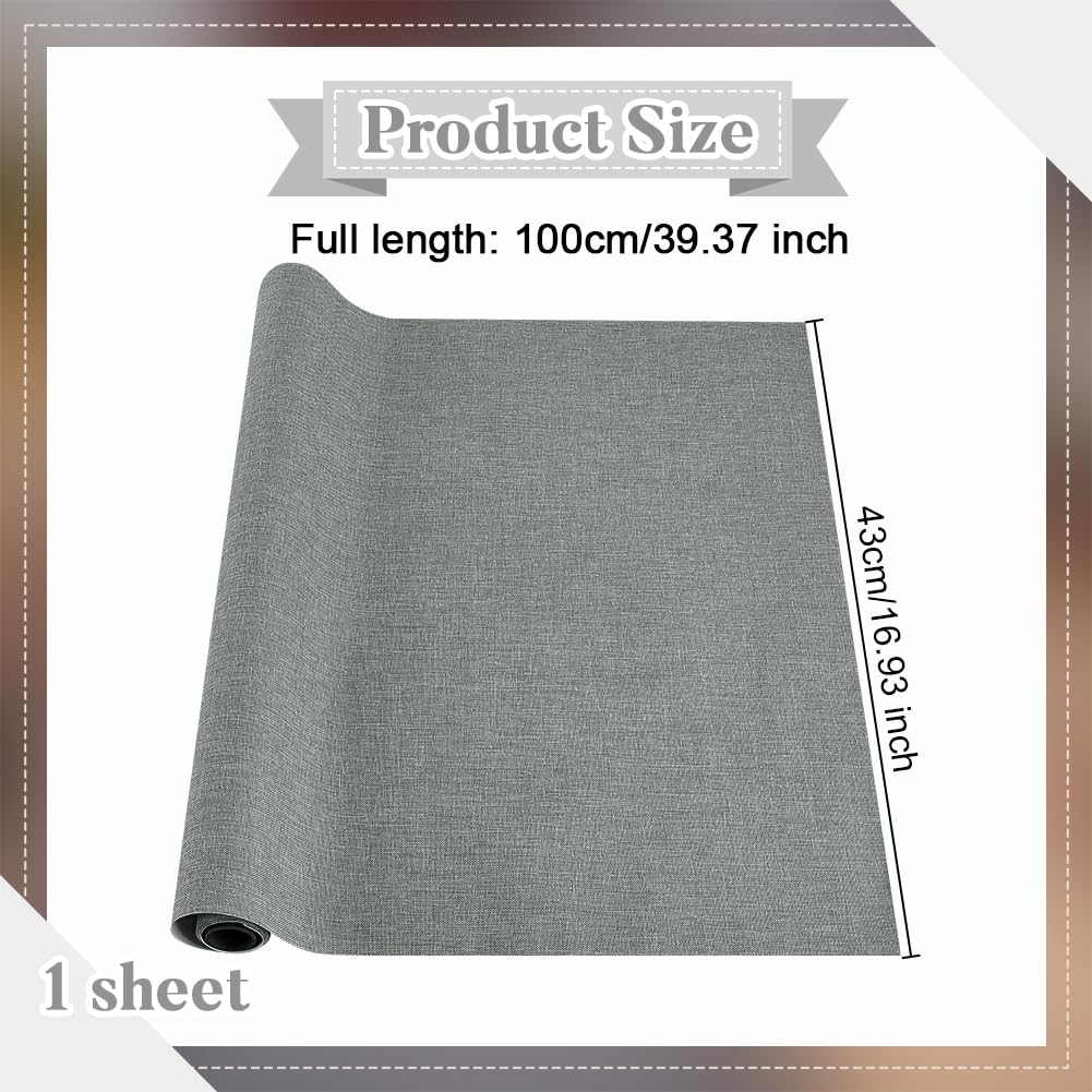 OLYCRAFT 100x43 cm Buchbindetuch Dunkelkhaki Buchumschlag Polyestergewebeoberfläche Mit Buchtuch Auf Papierrückseite DIY-Buchtuch-Schutzhülle Zum Buchbinden Scrapbooking Album DIY-Basteln