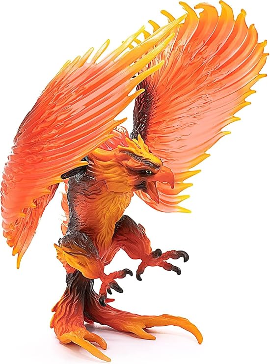 Schleich ELDRADOR - 4.9 Figurine Fire eagle - Fantasy - Detailed Toy - Creature - For Boys and Girls - Kids Ages 6+ | 42511