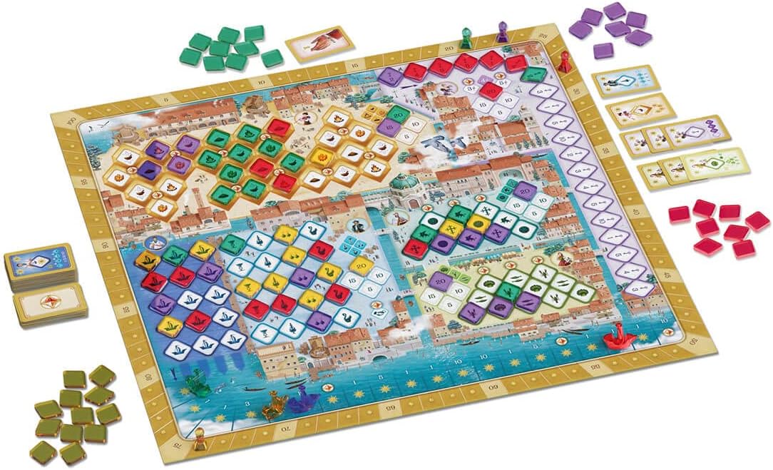 DEVIR - Mille Fiori, Board Game, Ingenious Board Game, Board Game with Friends and Family, Board Game 10 Years (BGMILLEEC)