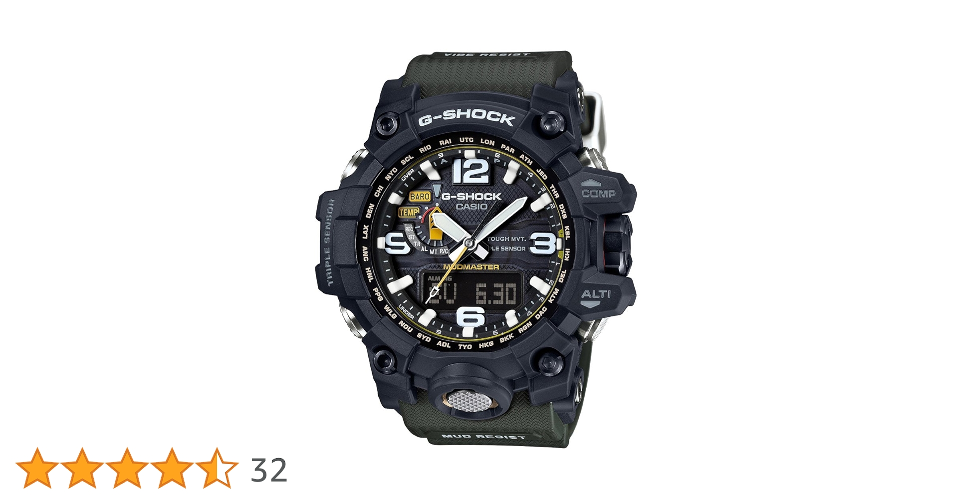 CASIO G－SHOCK GWG－1000－1A3JF CASIO G-SHOCK MUDMASTER GWG-1000-1A3JF Mens Japan import