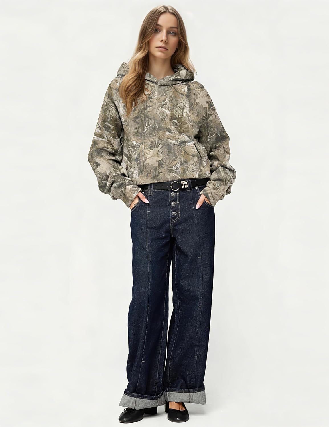 Oversized Leopard Print Hoodie for Women Men Long Sleeve Hooded Sweatshirts Cute Pullover with Pocket - Image 5