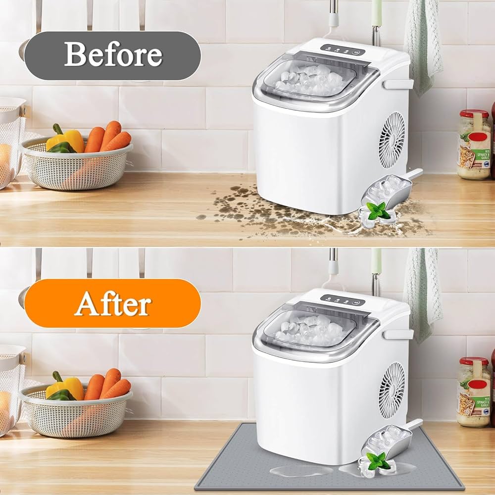 Snapklik.co : ICEVOKE Countertop Nugget Ice Aker, Portable Ice Achine 33 Lbs/Day Chewable Ice