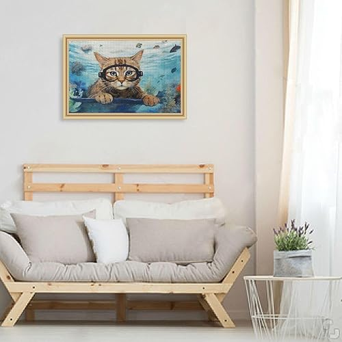 Miniatura 6 de Cat Fish Jigsaw Puzzles for Adults 1000 Pieces,Colorful Puzzle with Mesh Storage Bag,Learning Educational Puzzles for Gift 2011279