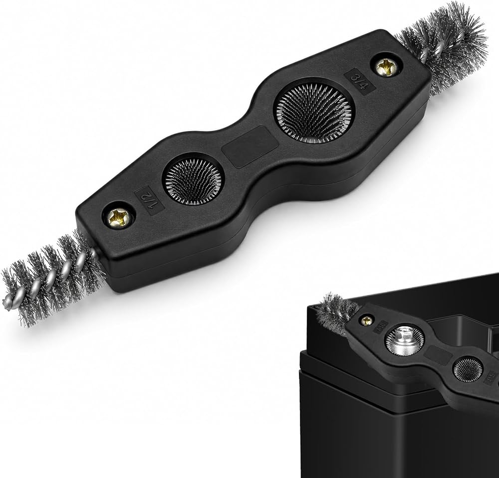 Car Battery Cleaning Brush, Battery Terminal Brush Tool, Black — 사진 1
