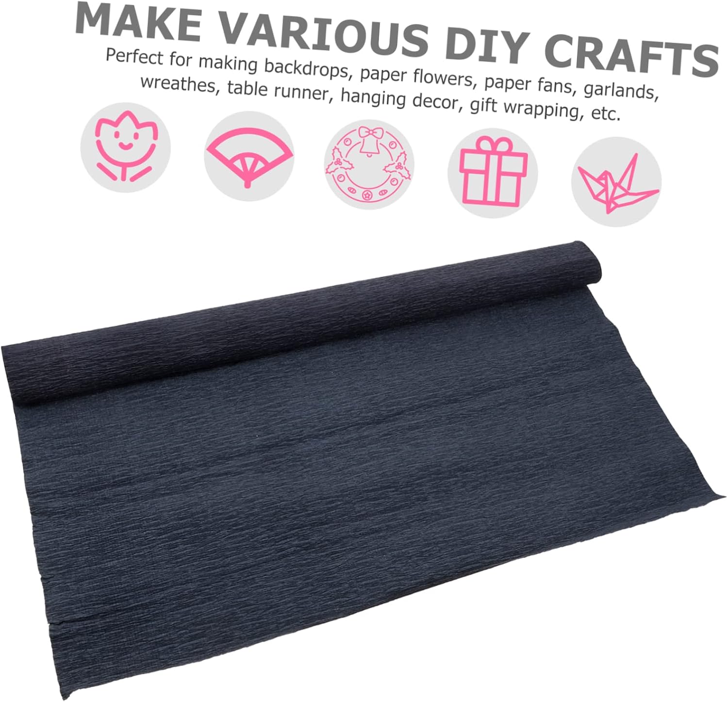 AUTSUPPL Crepe Paper Flower Crepe Paper for Wrapping Decorations Ornaments Craft Supplies DIY Art