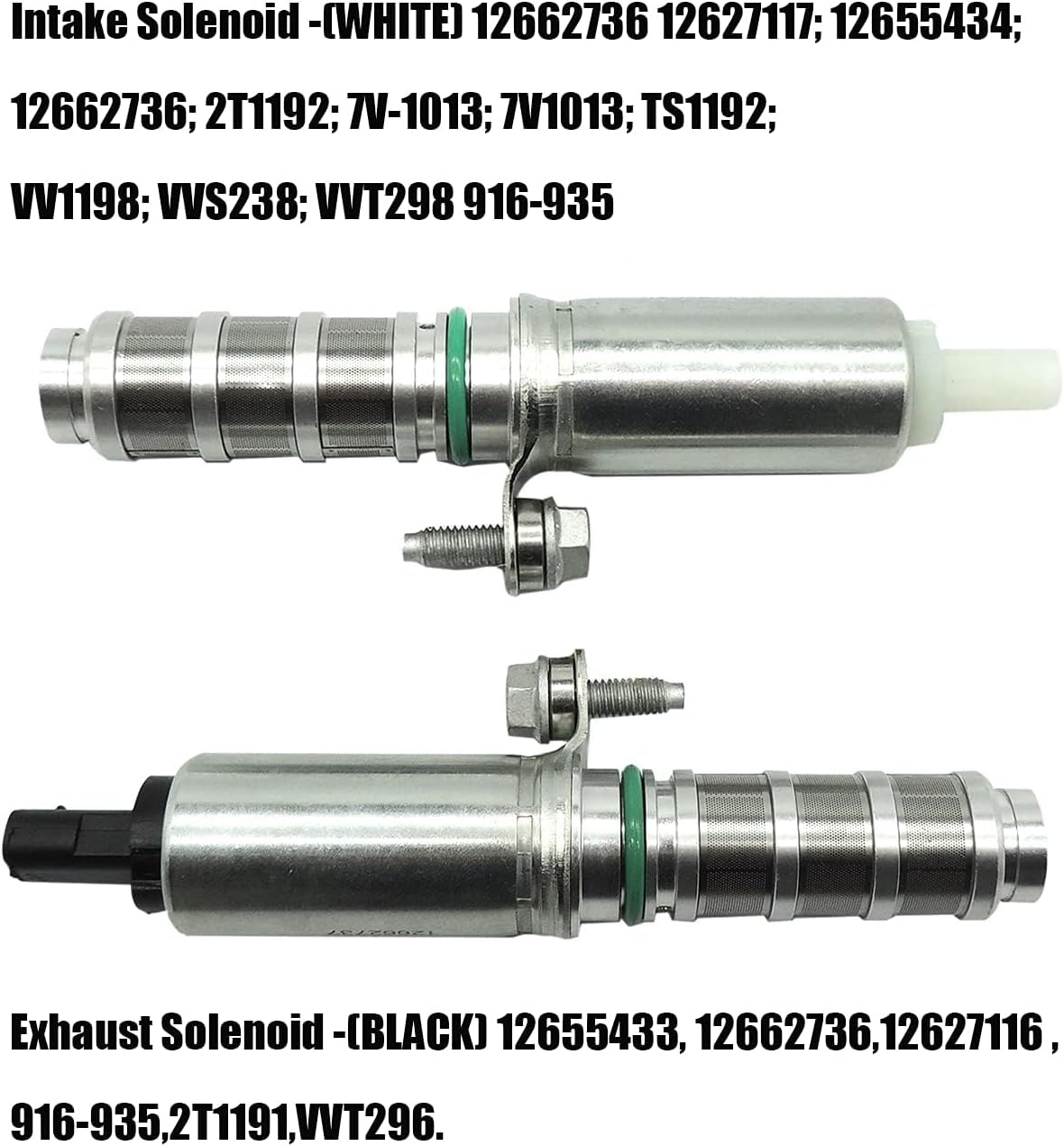 HiSport 12627117 2 PCS Engine Oil Control Variable Valve Timing VVT Solenoid Camshaft Compatible with Buick Envision Regal, Cadillac ATS CT6 CTS, Chevrolet Blazer Camaro, GMC Acadia Canyon Terrain
