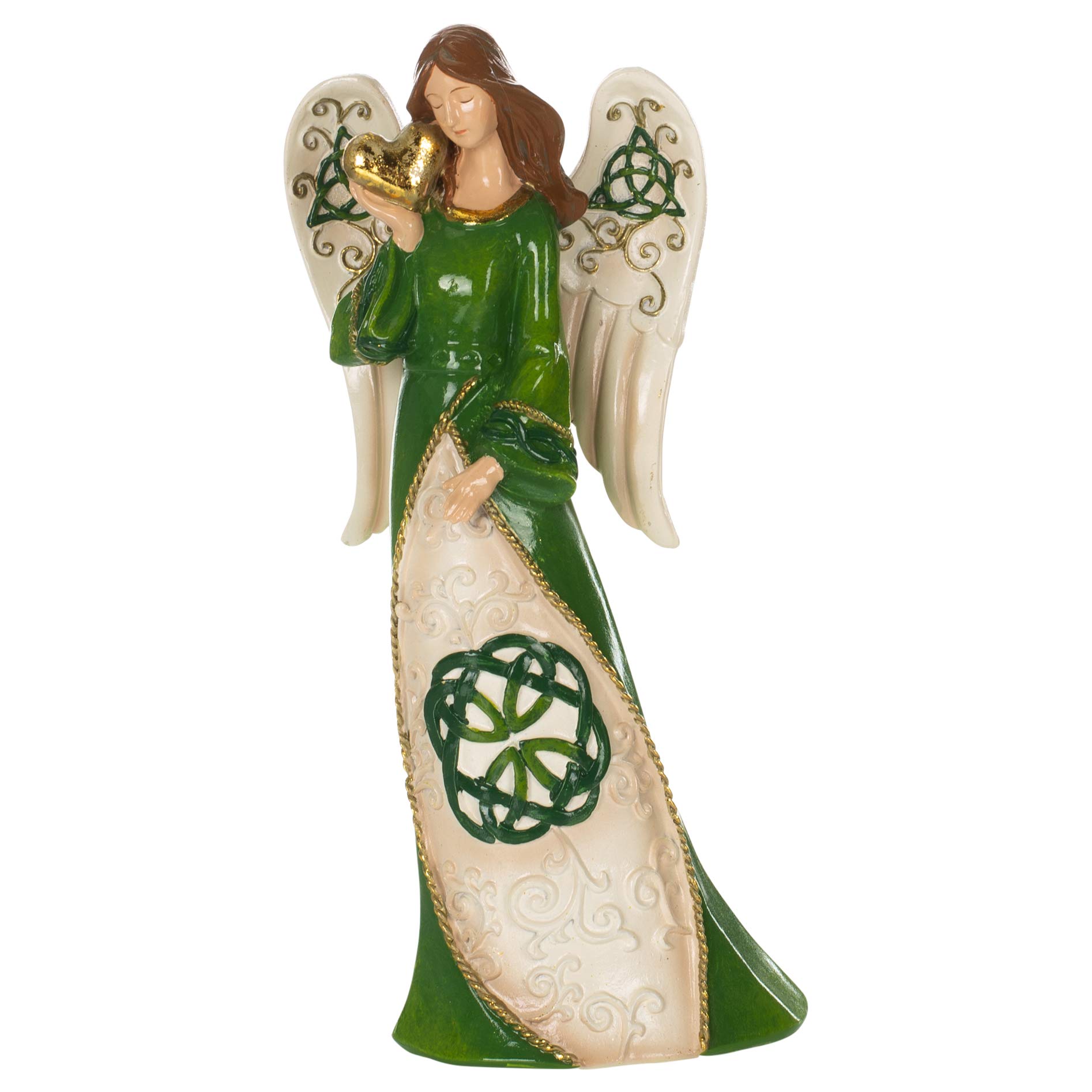 Amazon.co.jp: アイルランドの天使とハートのシャムロックグリーン 9 x