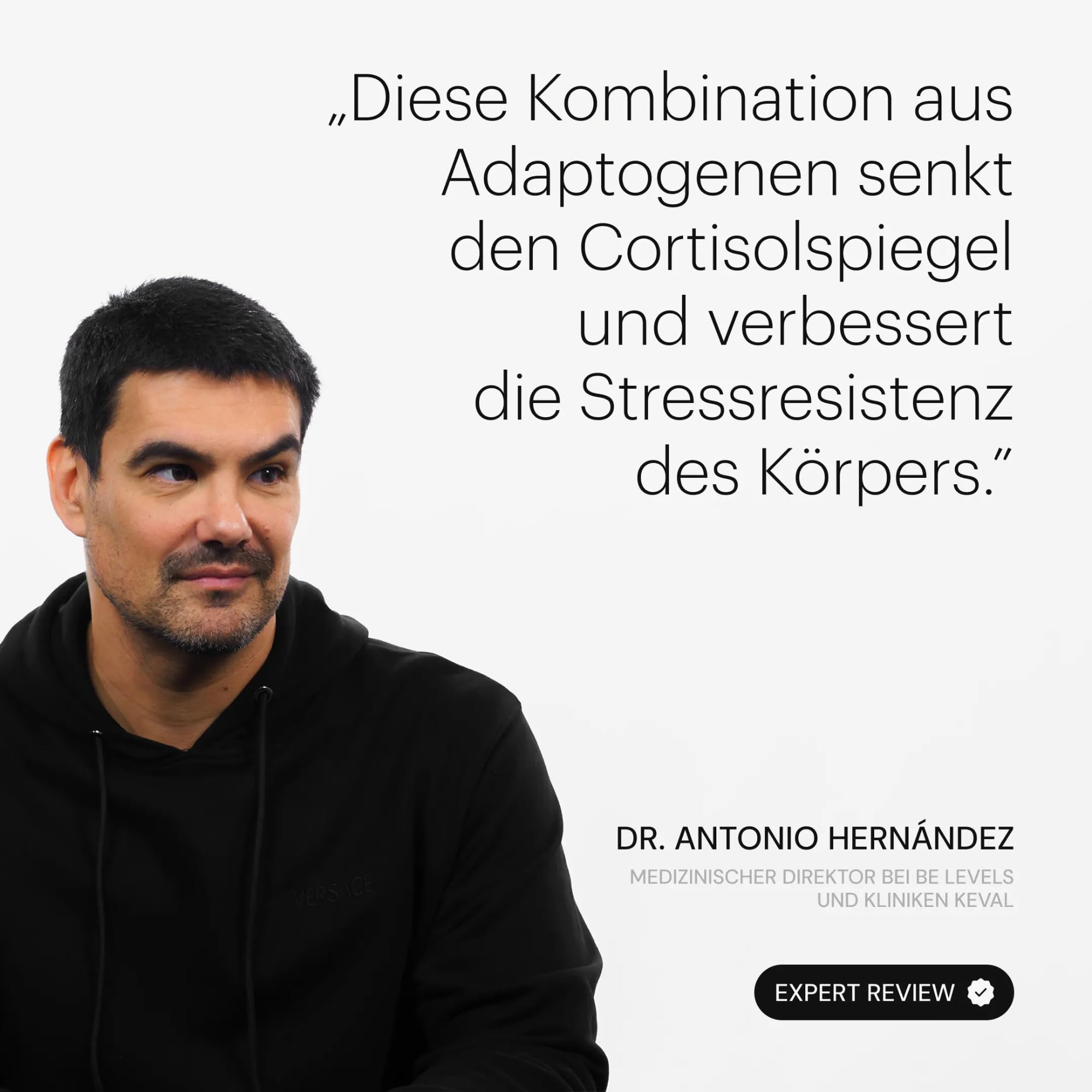 Ashwagandha Kapseln Hochdosiert mit Magnesium + Rhodiola + Reishi + Ginkgo Cortisol Senken + Fördert Ruhe + Gedächtnis + Konzentration Vegan Ohne Gluten und Laktose Ashwaganda be levels