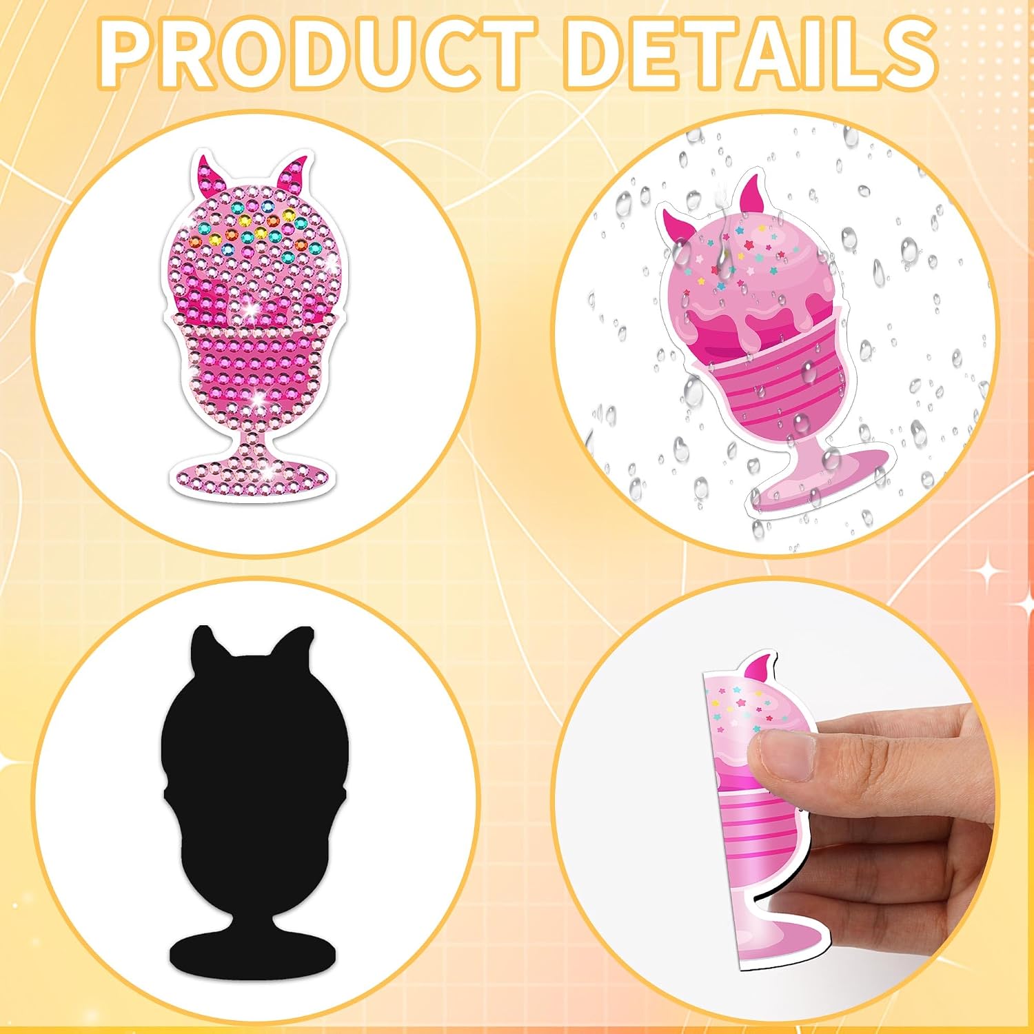 16 Pcs Mouse Diamond Painting Magnets image 3