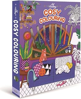 Cosy Colouring: Soft and comfy scenes | Premium brush pens | Cosy and calm creativity