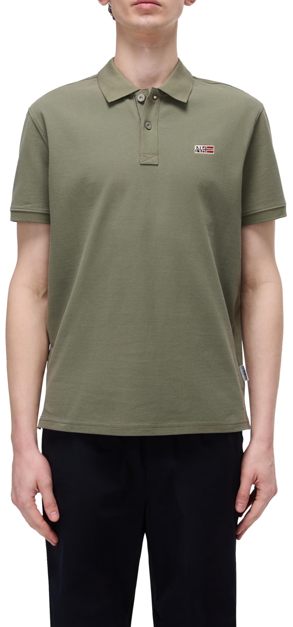 Napapijri Eruggy Short Sleeve Polo Shirt Dark Green