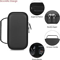 Vista 4 de Elonbo Estuche de transporte para DJI Osmo Mobile 6 Smartphone Gimbal Stabilizer, OM 6 portátil portátil plegable de mano incorporada barra