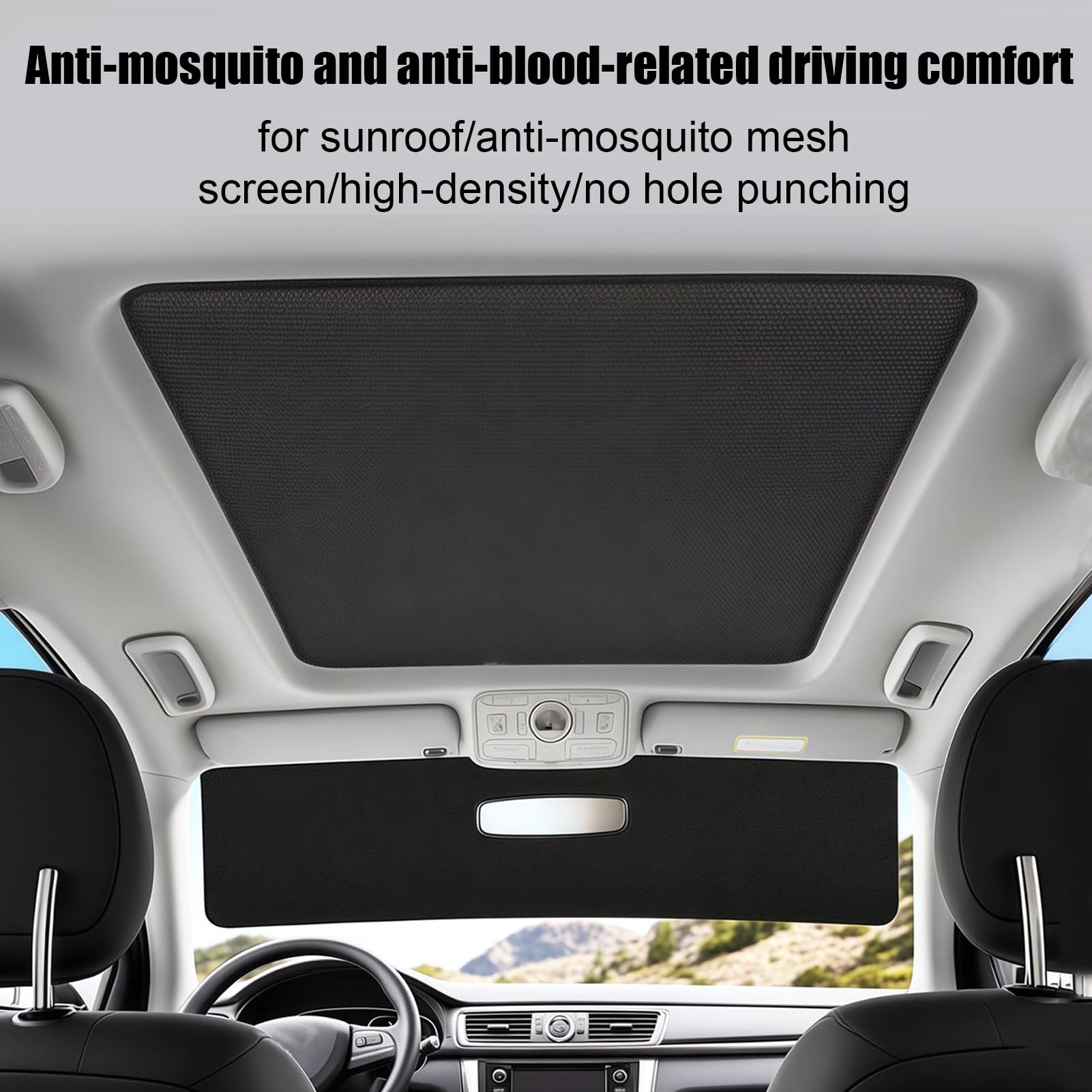 Parasol para Techo Solar De Coche | Cubierta Magnética Transpirable para Techo De Coche | Accesorios Automotrices para Viajes Aparcamiento Casa De Verano Camping Interior