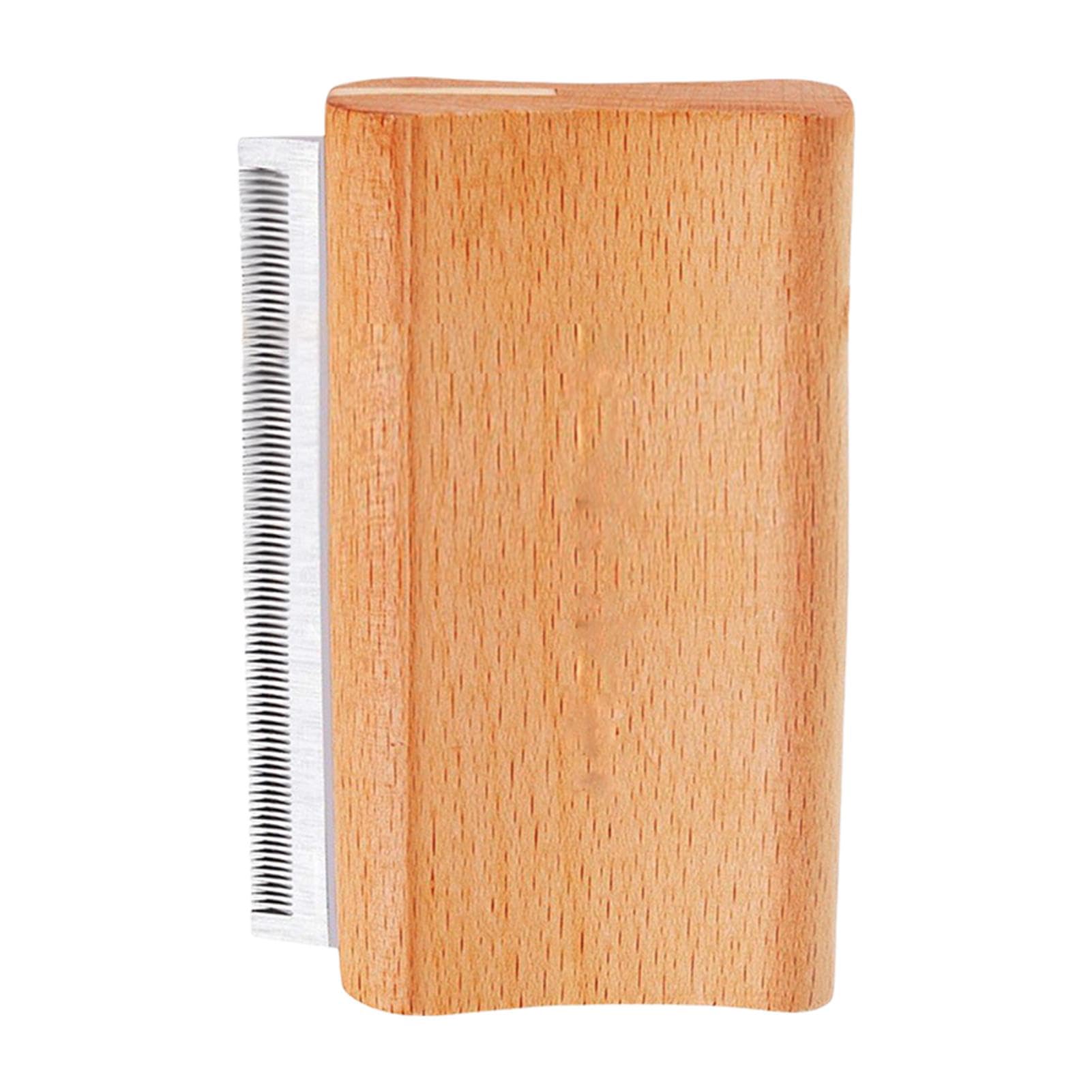 Smart Grooming Rastrello De-shedder Per Cani &ndash; Manico In Legno &ndash; Larghezza 3 (FINE)