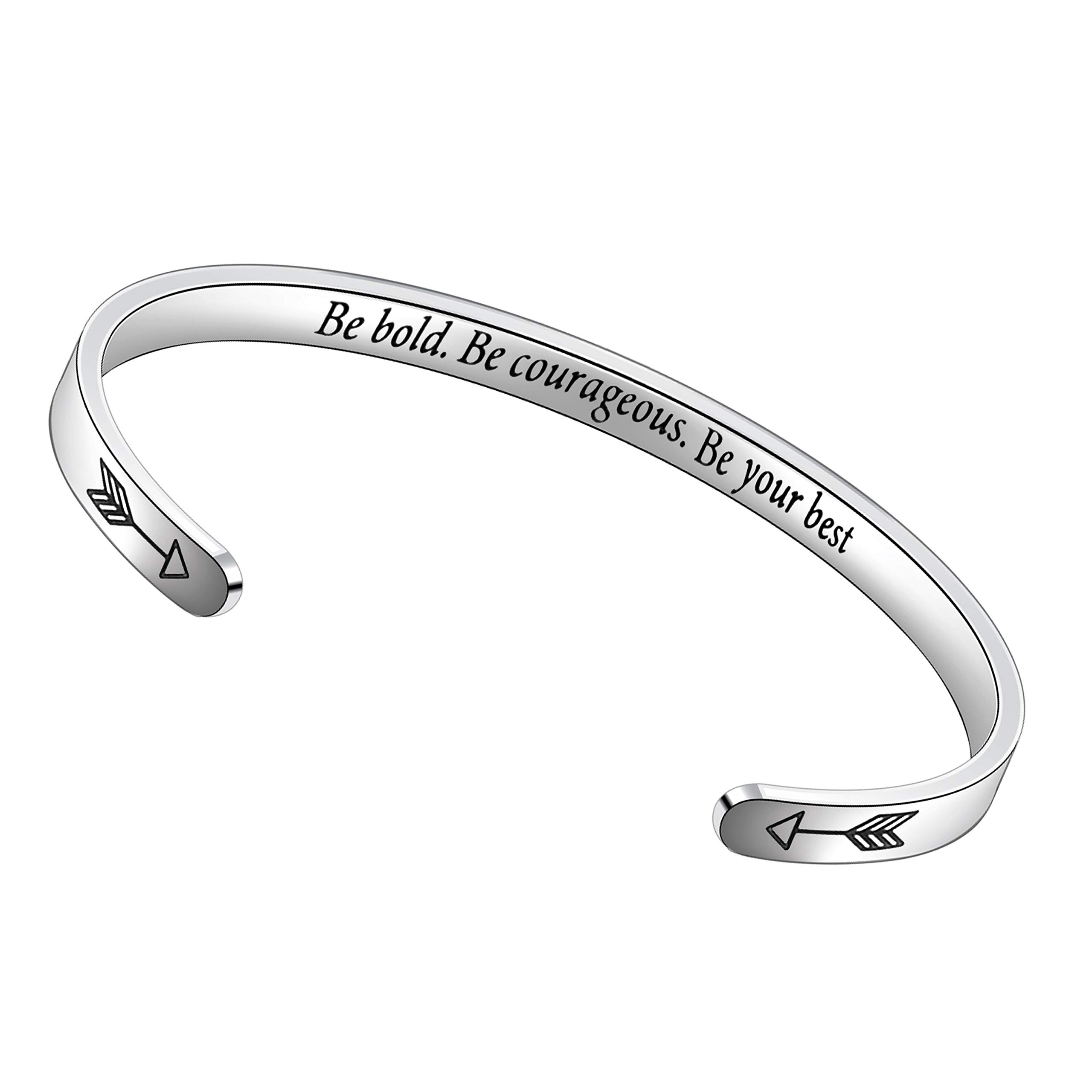 MyjewelMotivational Cuff Bracelet | Stainless Steel Engraved Mantra Jewelry Gift | Inspirational Bangle for Men & Womens | Bracelet | Kada | Bangle for Men | Men (Unisex)