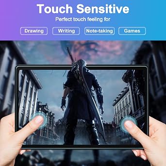 Caweet Samsung Galaxy Tab A9+ / A9 Plus Case and Screen Protector 2-Pack 11 Inch 2023 Released, Black