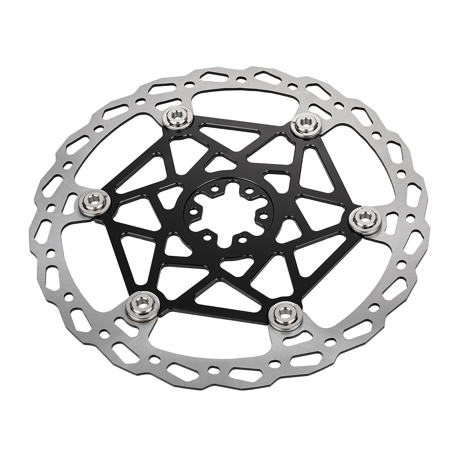 Motorrad Bremsscheibe für Surron, Elektro Dirtbike Vorderrad Bremsscheibe 250mm Schwimmend Gelagerte Bremsscheibe für Surron Light Bee X S LBX Schwarz