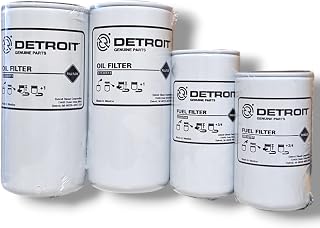 Detroit Series 60 Filter Kit with 2 spin-on Fuel Filters 23530573 x2, 23530706, 23530707