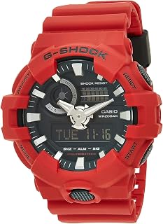 G-shock Ana Digi Red Men's Watch, 200 Meter Water Resistant with Day and Date GA-700-4A