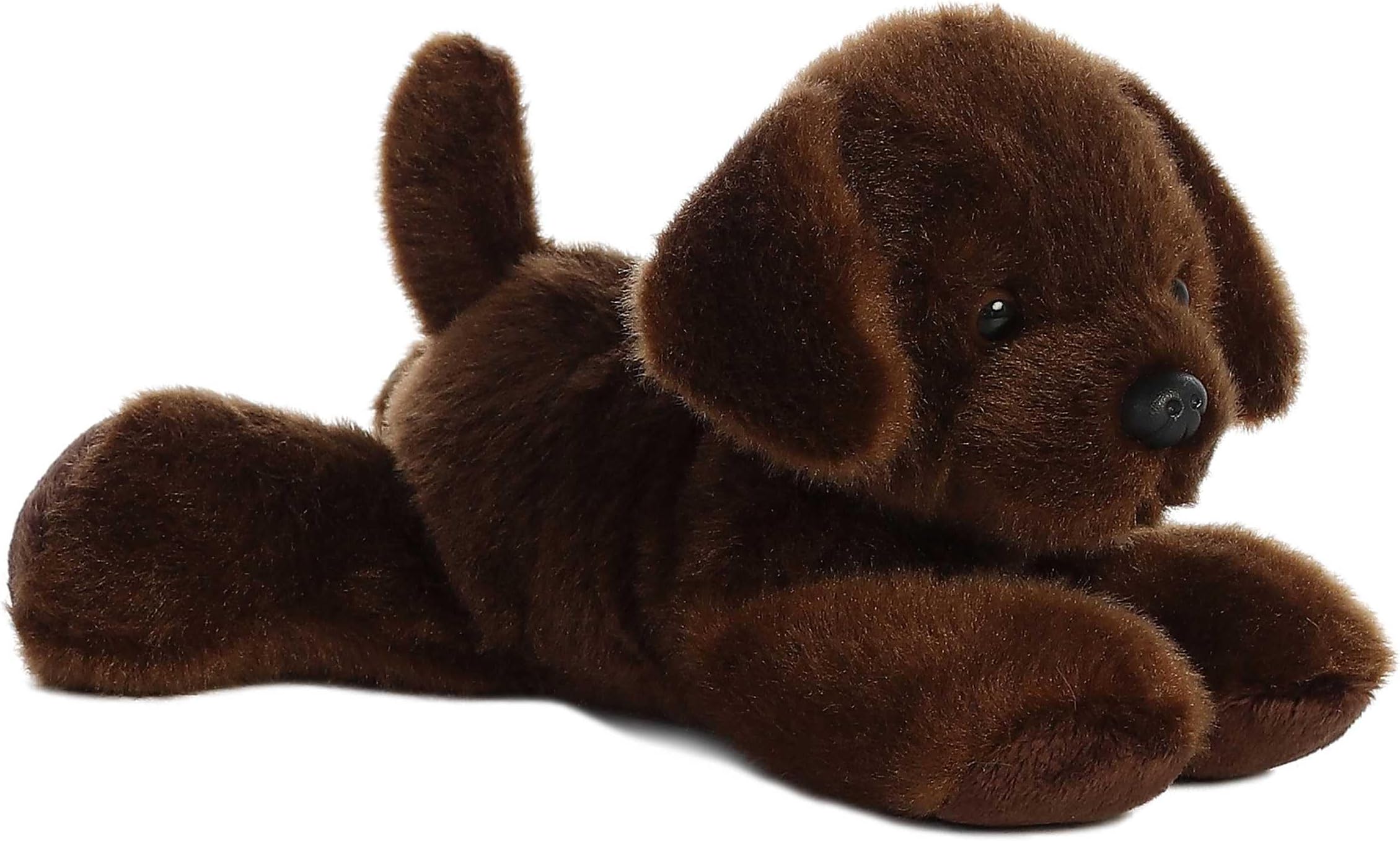 Nixeus Aurora - Lil' Lucky Chocolate Labrador Plush Puppet, 8" Brown Dog, Suitable for All Ages