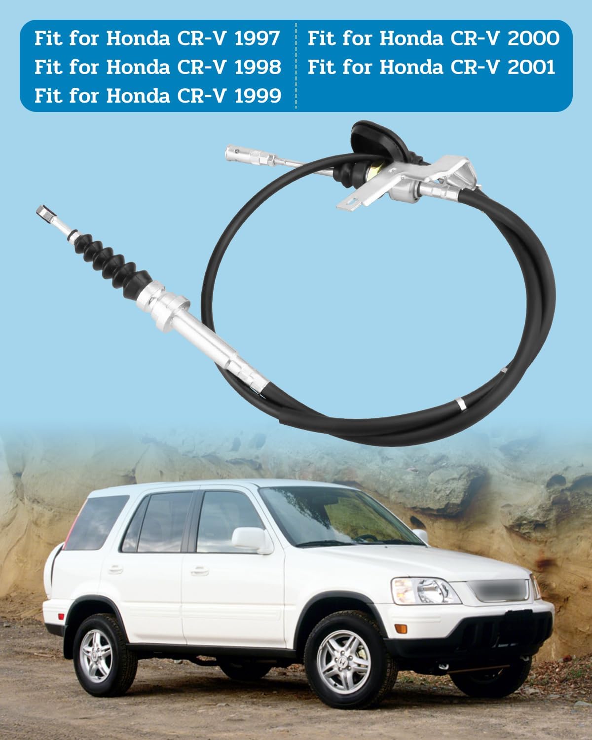 54315S10A82 54315-S10-A82 Automatic Transmission Gear Shifter Cable Fit for Honda CR-V CRV 1997 1998 1999 2000 2001, Gear Shift Control Lever Selector