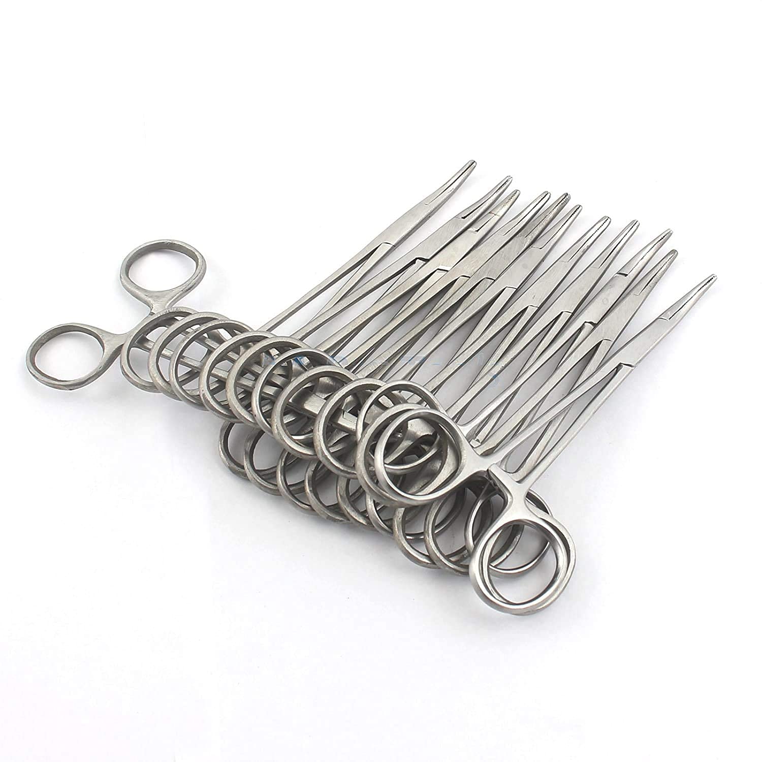 Pack of 12 O.R Grade Mosquito HEMOSTAT Locking FORCEP 5" Straight Serrated TP A+ Quality