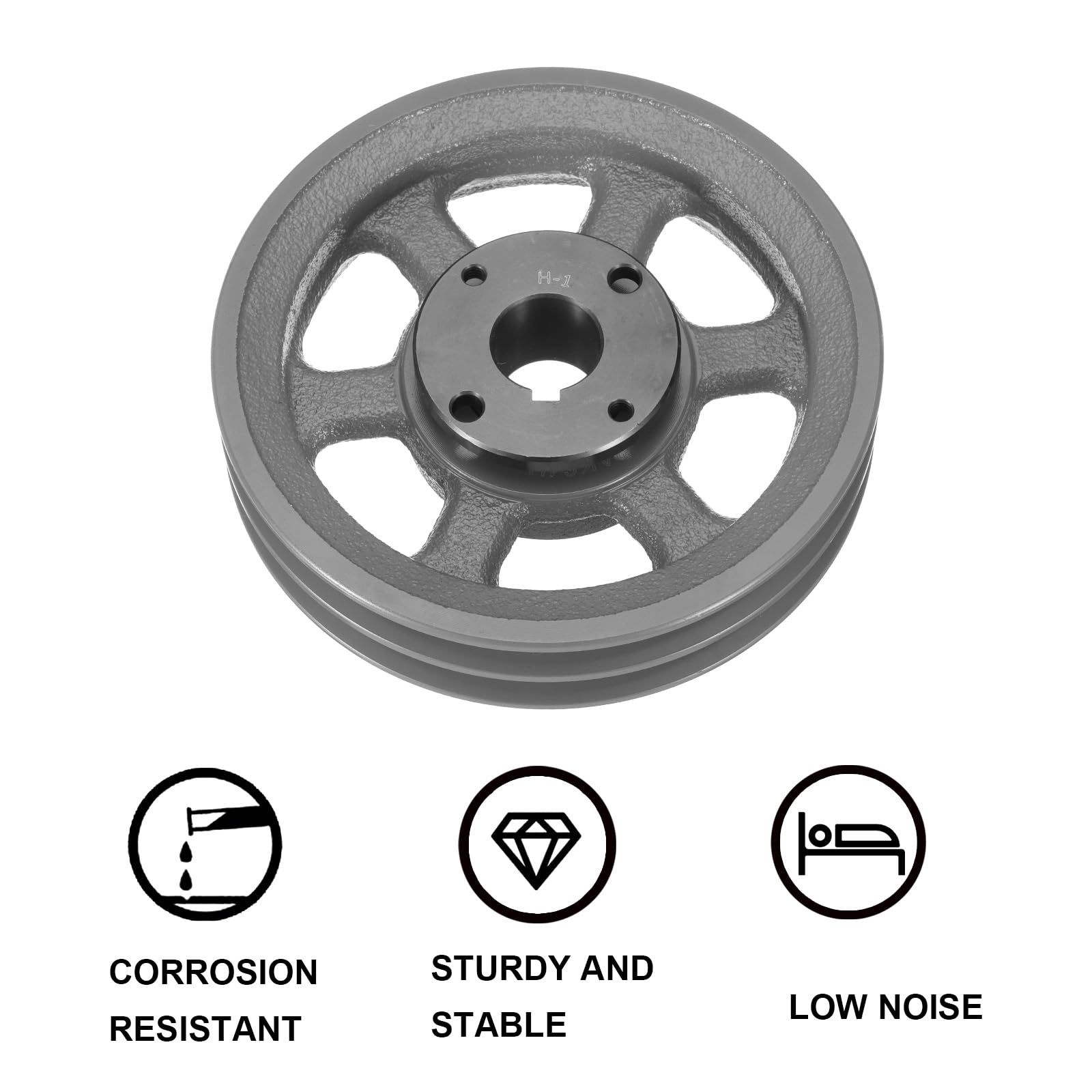 QUARKZMAN 2AK64H-1 Puleggia A V Foro 1" Diametro Esterno 2.5" Doppia Scanalatura Puleggia Con Foro Su Misura Ghisa Sezione Cinghia Per Cinghia 4L O A