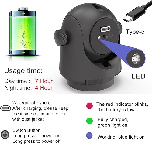 Miniatura 5 de Cámara magnética inalámbrica de respaldo para remolques/caravana/cámper – Visión nocturna HD recargable por WiFi, sin cableado/perforación, fácil