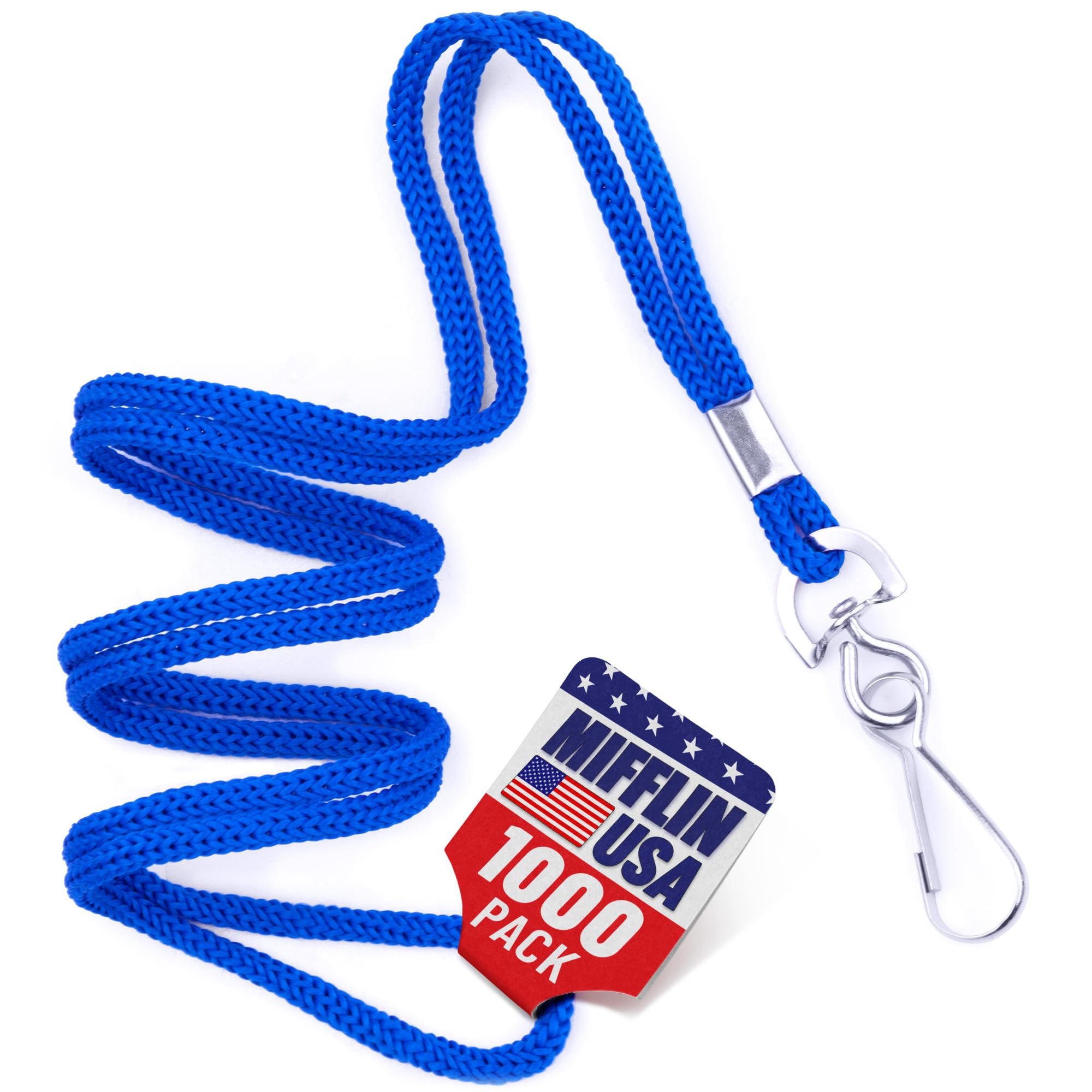 Amazon.com: MIFFLIN Lanyard for ID Badges (Blue, 36 Inch, 1000