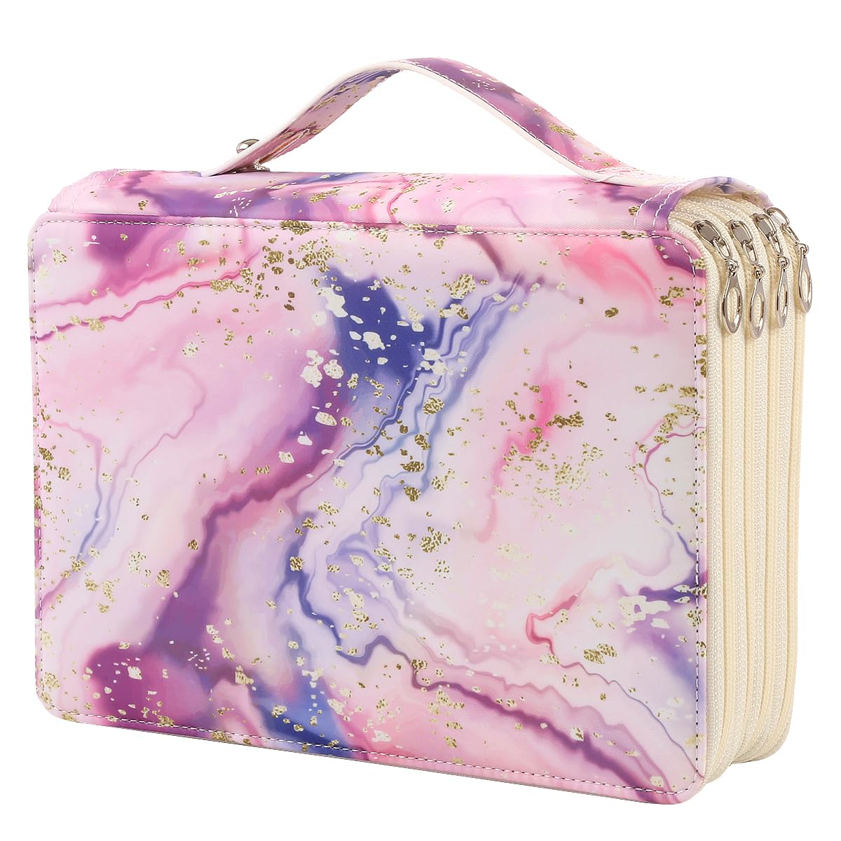200 Slots Colored Pencil Case Organizer, 4 Layer Bag