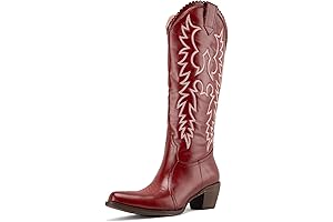 Women's Maroon Cowboy Boots: Embrace the Western Charm