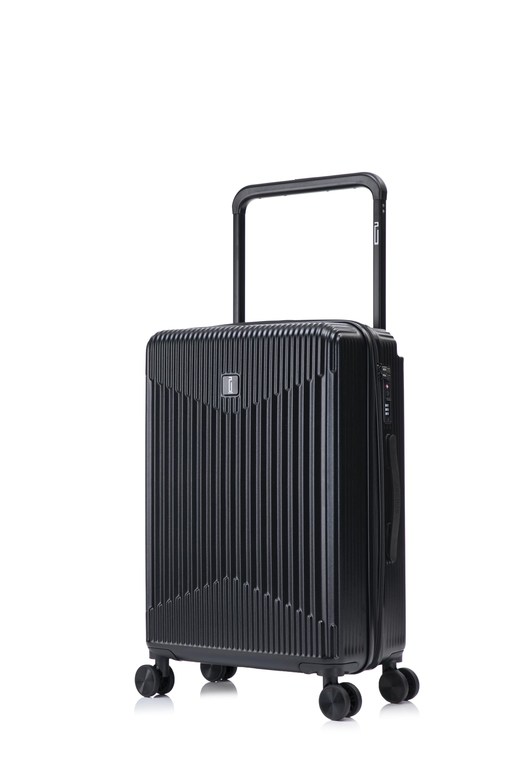 CELIMS - Valise Moyenne Taille Rigide 4 Roues 65 cm Wide Trolley | Valise Soute 20kg | Abs Légère | Serrure Intégrée | Bagage de Voyage | Serrure TSA | Noir