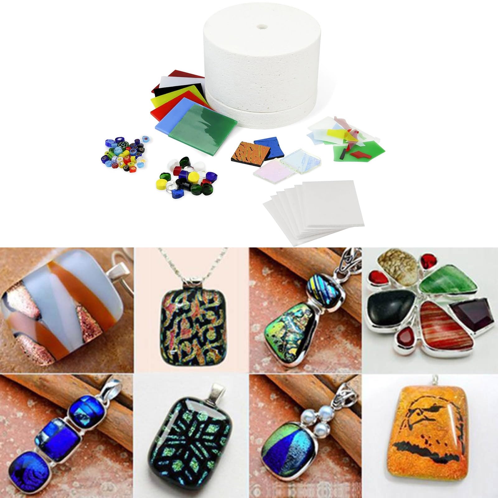 Einfach zu bedienendes Mikrowellenofen-Set, Glasschmelzöfen, Papierzubehör, perfekt für Schmuck und kreative Geschenke, künstlerisches Werkstattzubehör