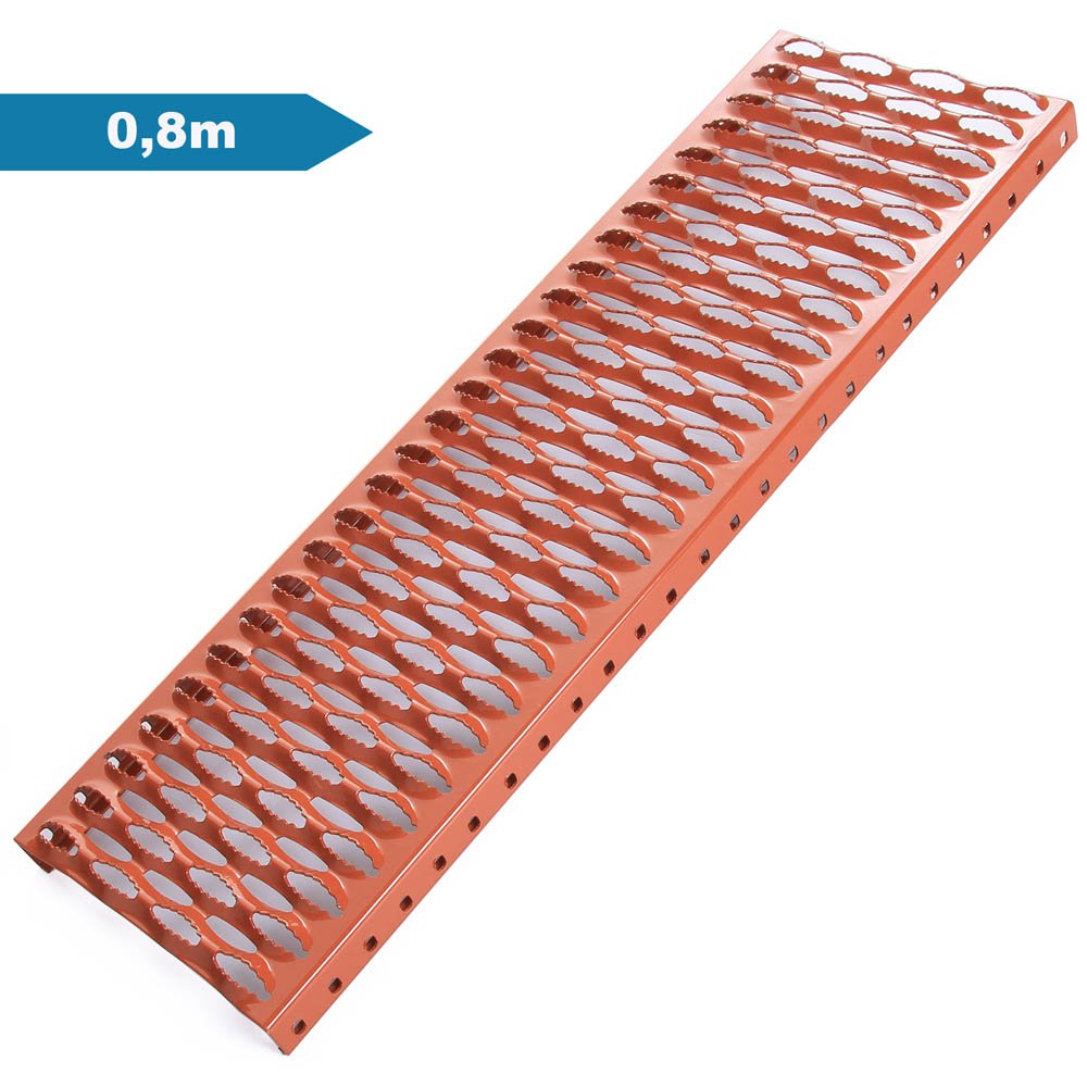 Dachtritt 80 cm Steigtritt Komplett für Dachziegel und Dachpfanne zum Einhängen | 4x Farben (Verzinkt)