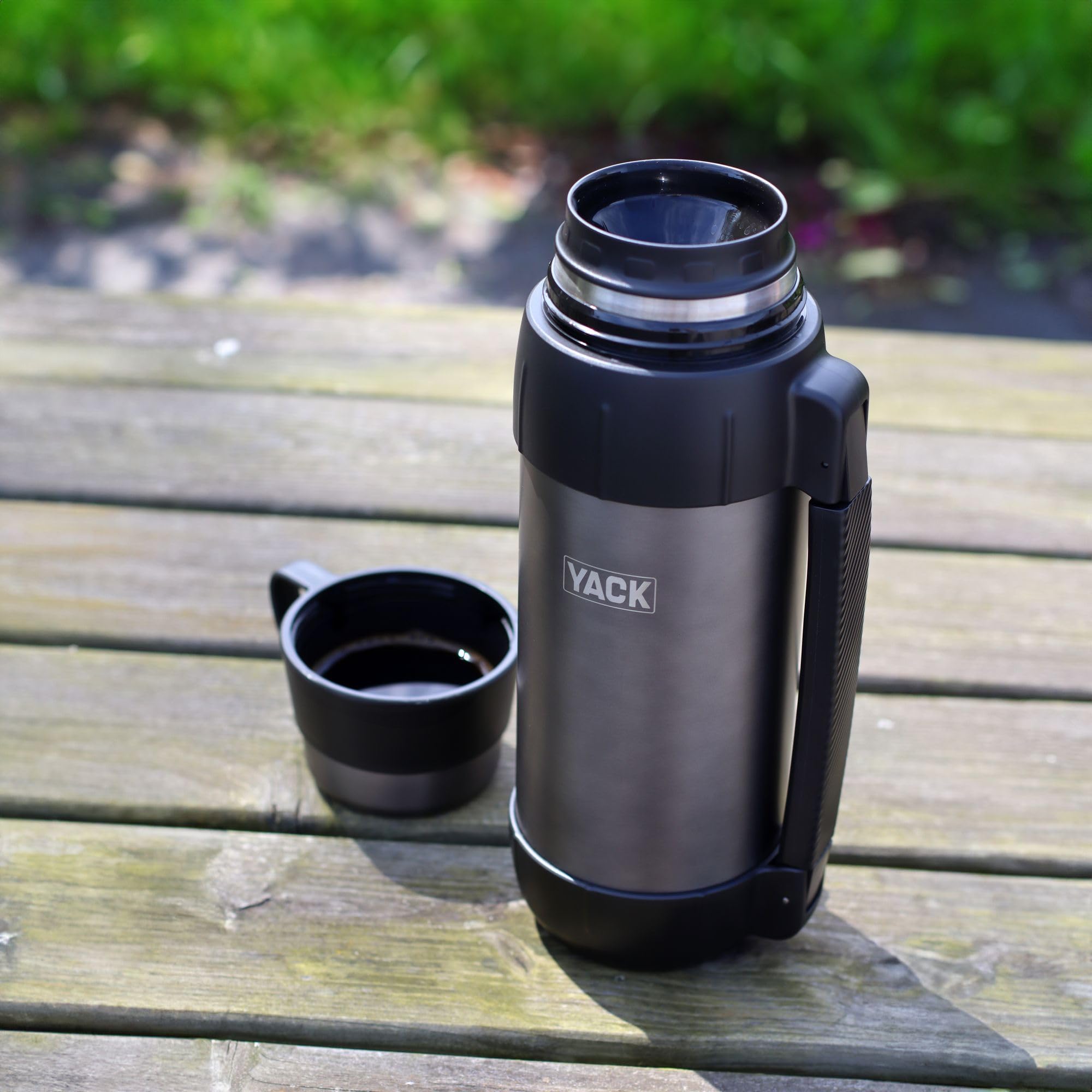 YACK - Borraccia termica 1,5 l in acciaio inox nero - 9102303