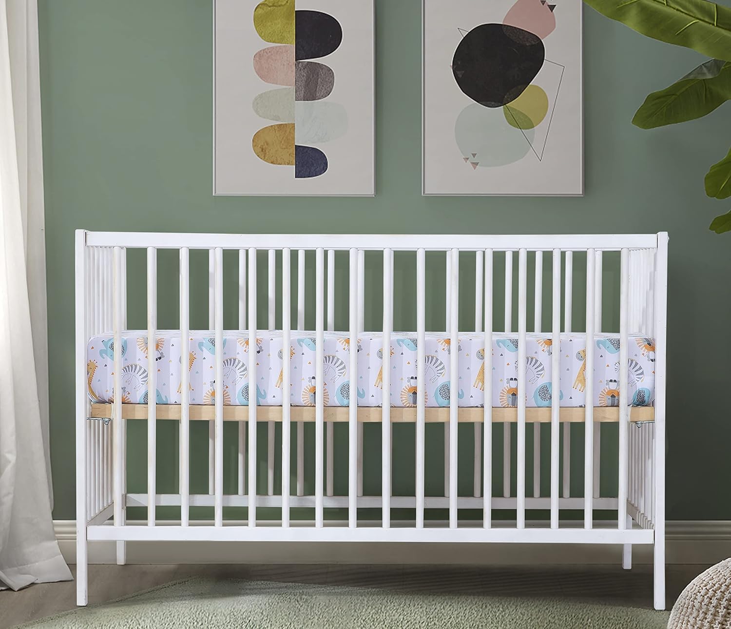 Bimocosy Crib Sheets 4 Pack, Baby Crib Sheets Fitted for Boys and Girls Breathable & Snug Fit, Soft Toddler Bed Sheets for Standard Crib Mattress Nursery Daycare Essentials, Starry Safari - Image 3