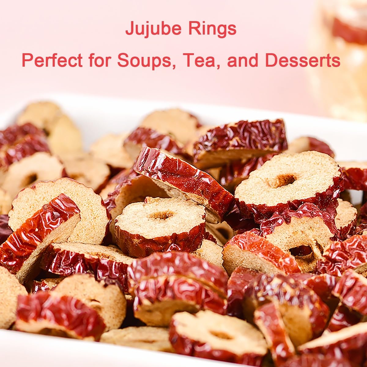Tranches De Jujube Séchées | Snack Aux Dattes Rouges Chinoises 500g