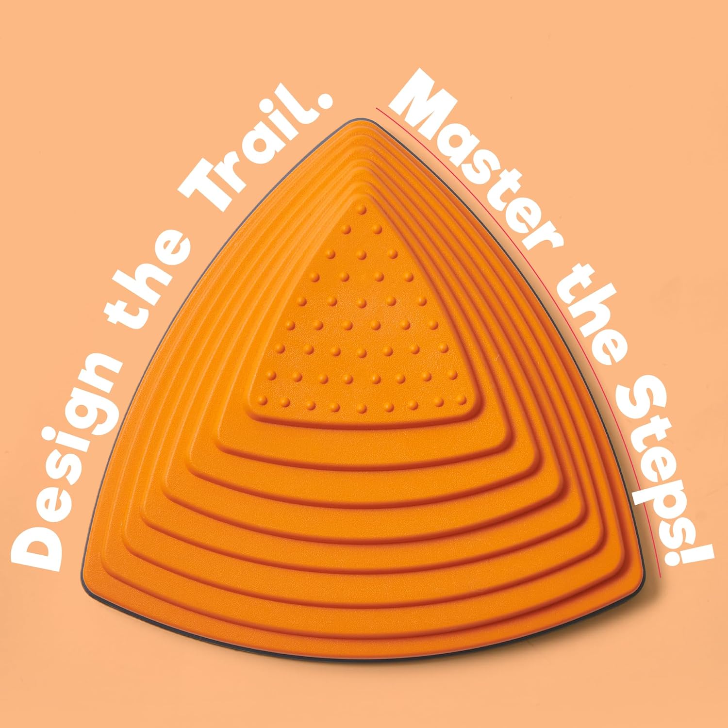 Triangular Stepping Stones for Kids – Classic Color Balance Toy for Toddlers (Pack of 10) | Non-Slip Indoor Obstacle Course Set | Coordination & Gross Motor Play for Ages 3+