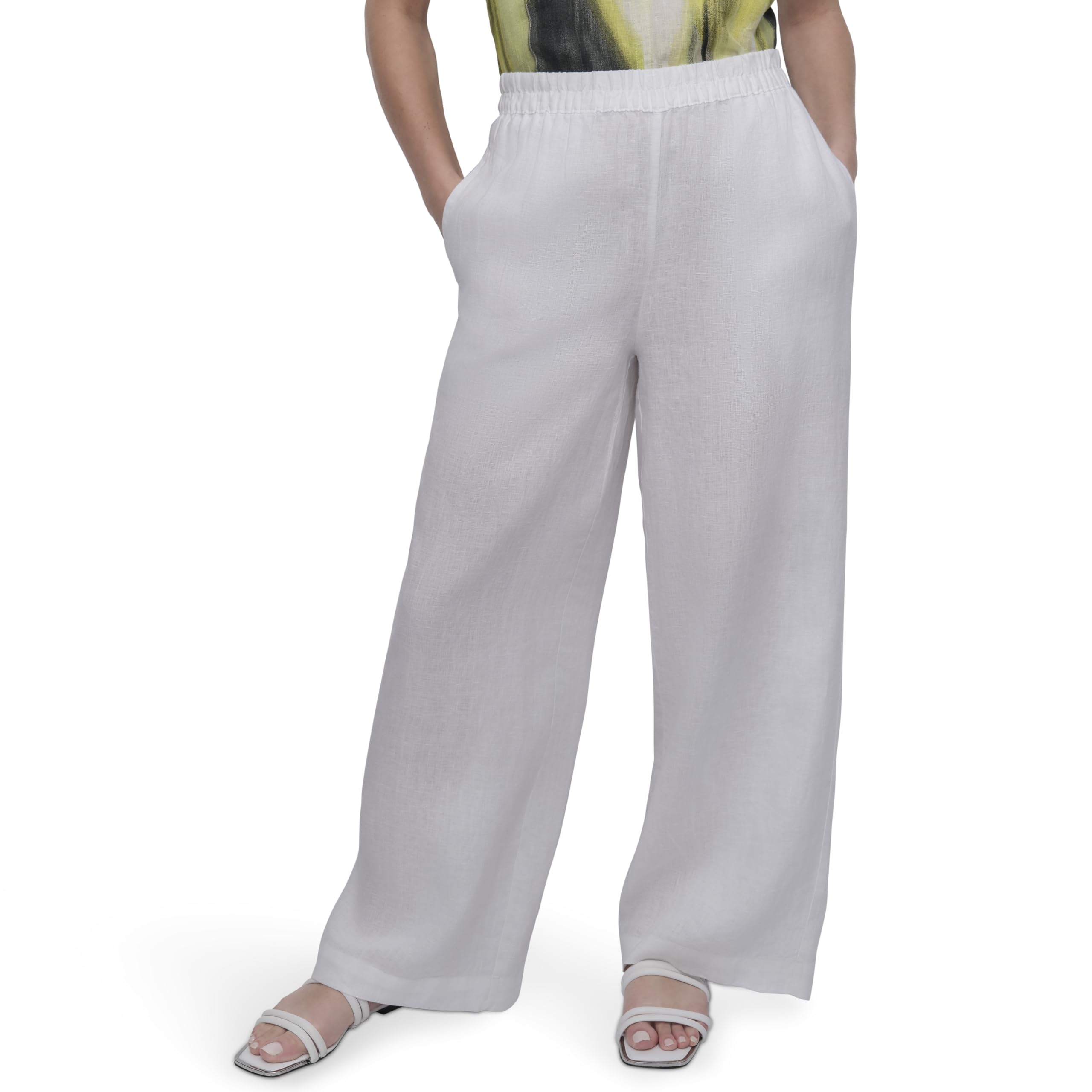 Pantalón de lino DKNY ligero antisufrimiento térmico para mujer activa 7
