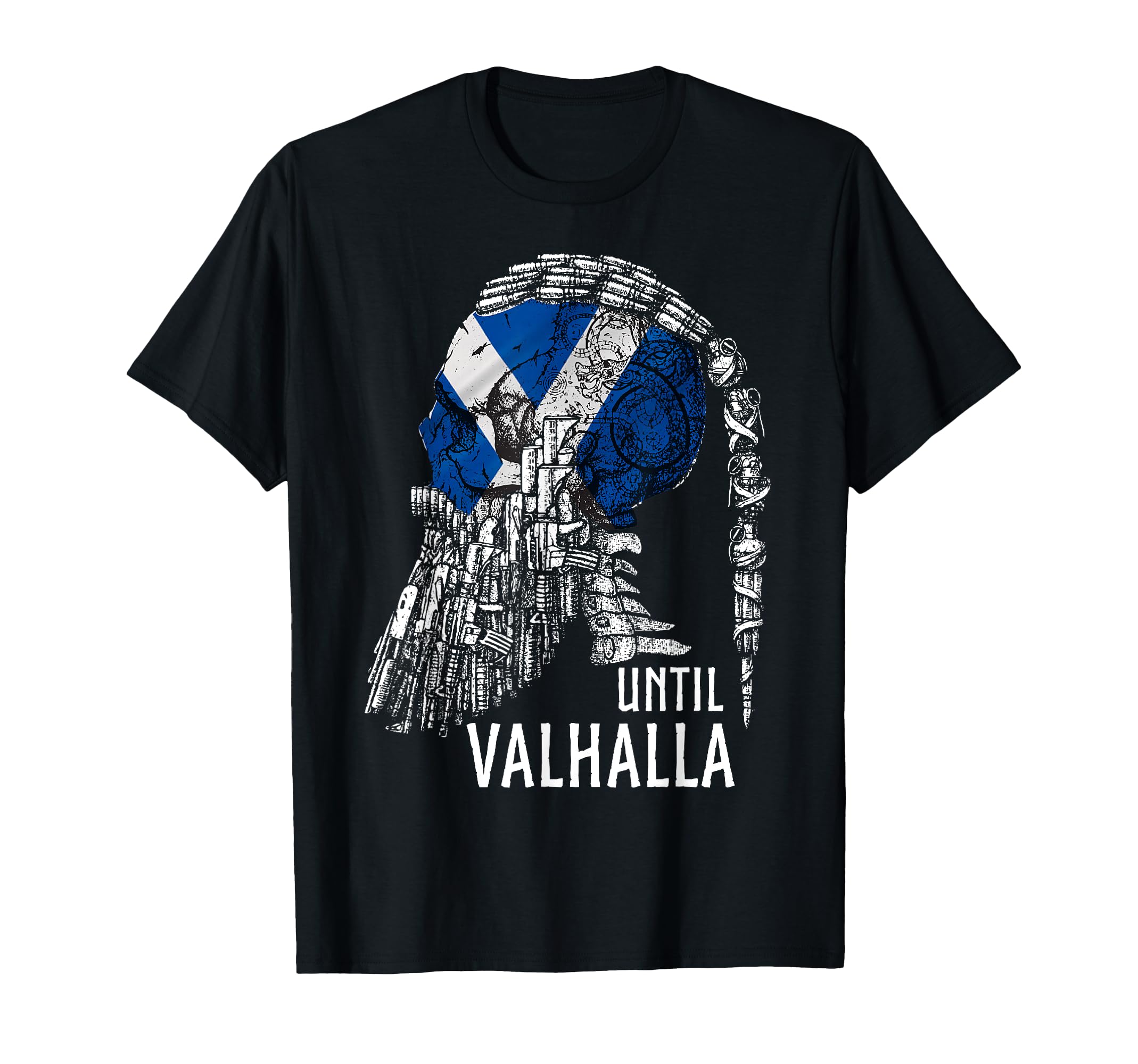 Until Valhalla Shirt Until Valhalla Viking UK Flag Norse Mythology Til