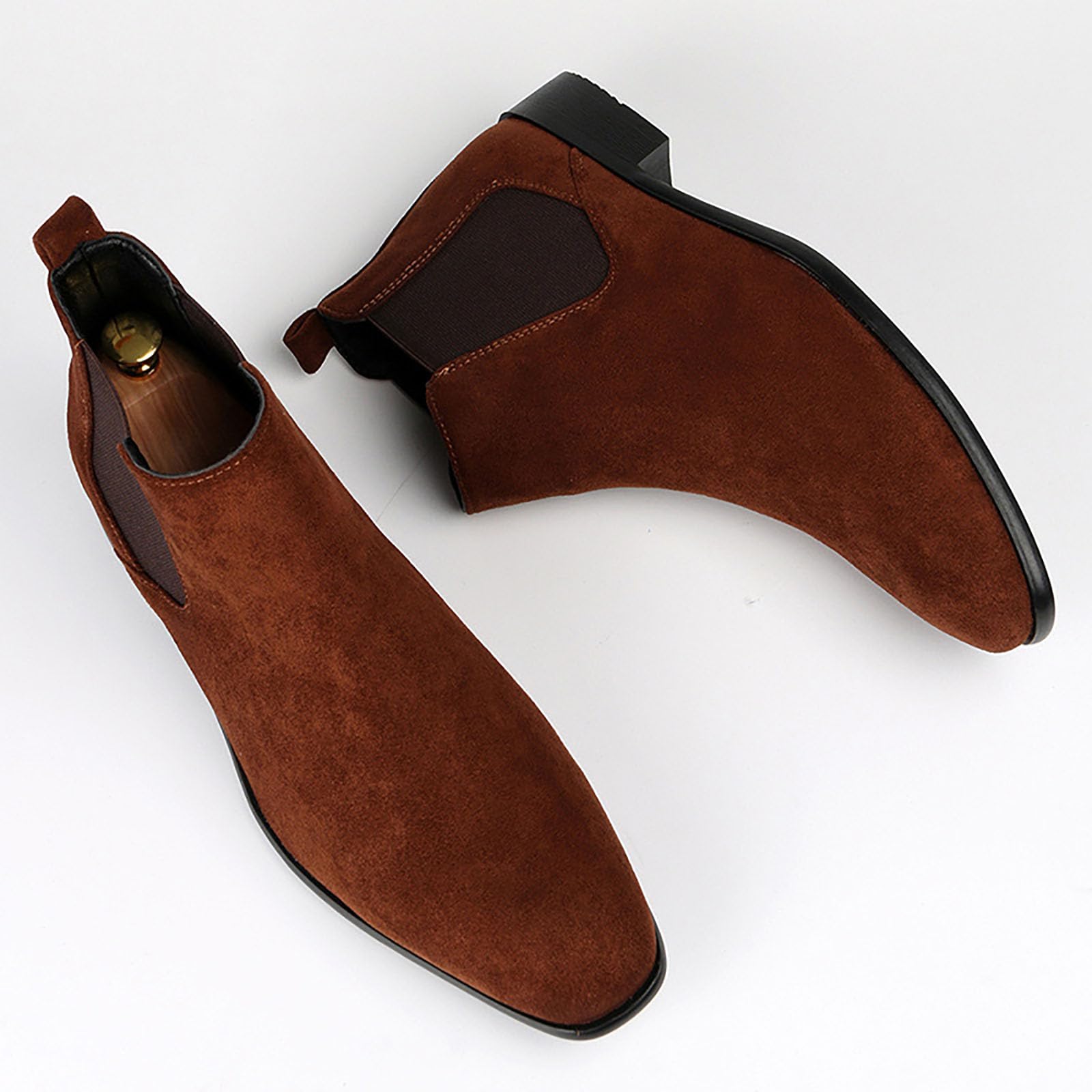 Botas Chelsea para Hombre Botas De Vestir Informales De Gamuza Botines Oxford Cómodos para Hombre
