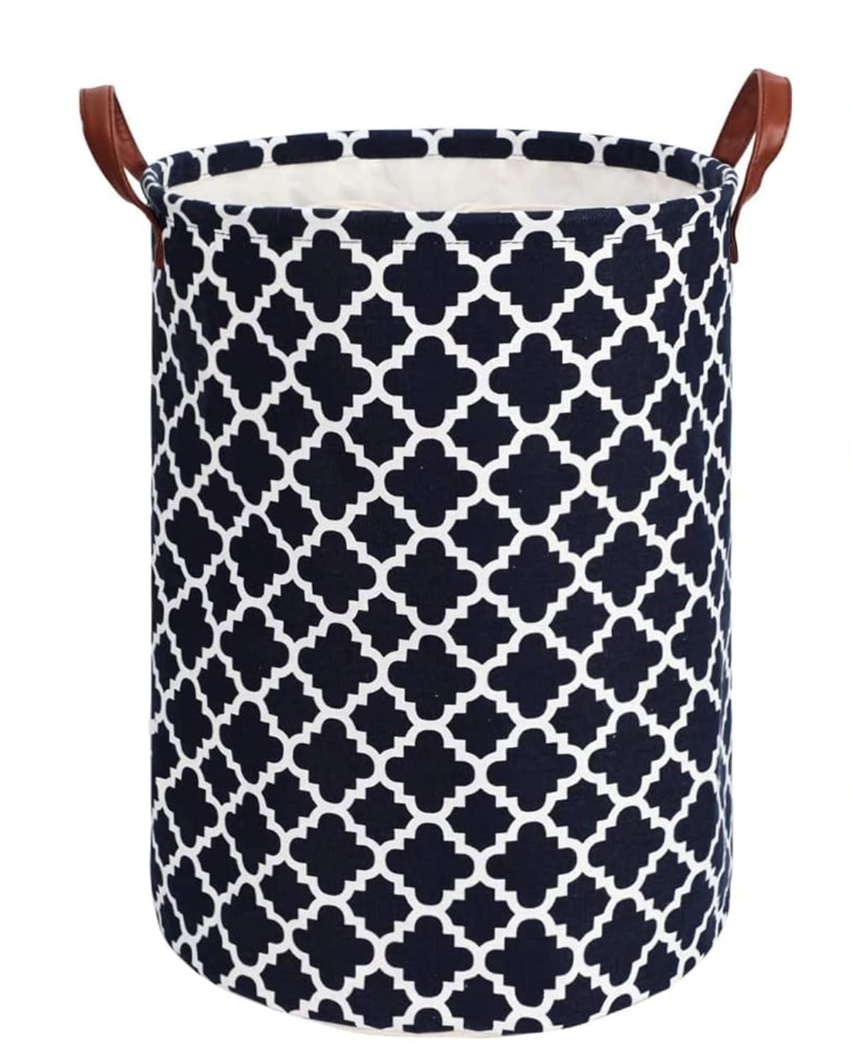 MODERN HOMES Laundry Basket, Waterproof Fabric, Drawstring Round Collapsible Laundry Bag for dirty clothes, Storage Basket for Bedroom, Bathroom, College Dorm(Navy Blue, 72L)-image-17