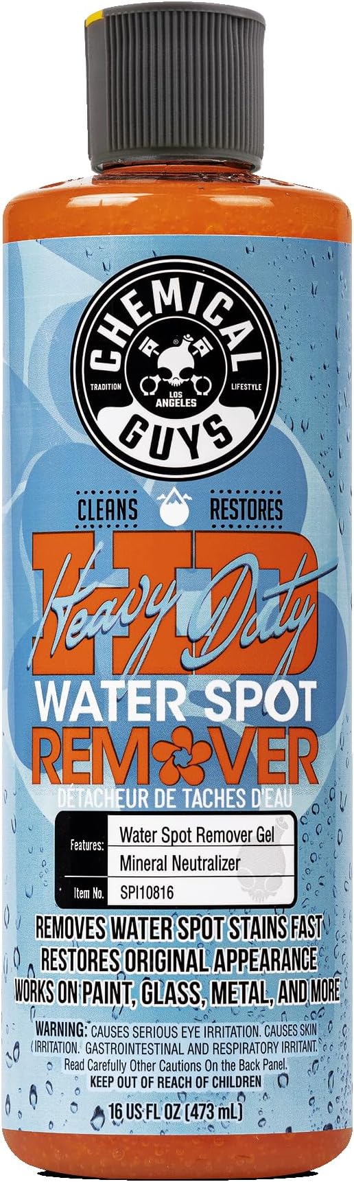 SPI10816 Heavy Duty Water Spot Remover Safe for Cars, Trucks, Motorcycles, RVs & More, 16 fl oz